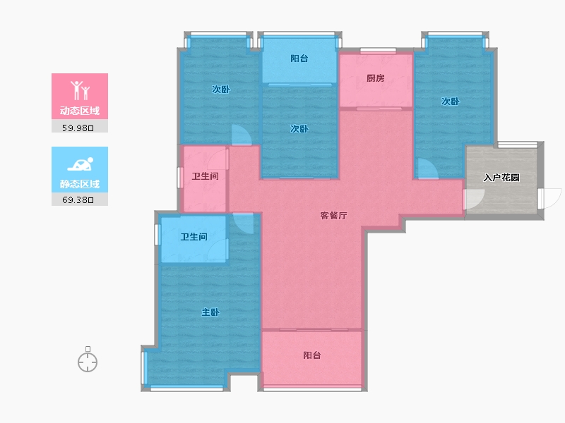 广东省-珠海市-世荣名筑-112.00-户型库-动静分区