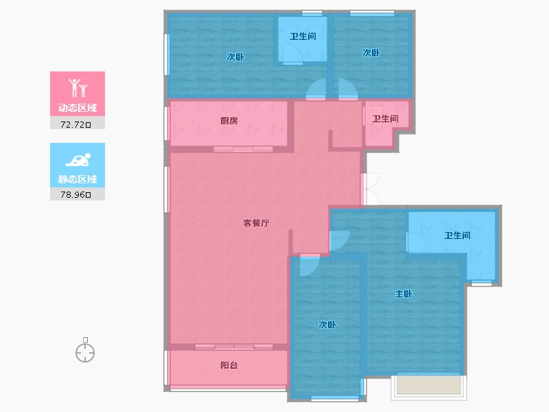 宁夏回族自治区-银川市-银川院子-177.00-户型库-动静分区