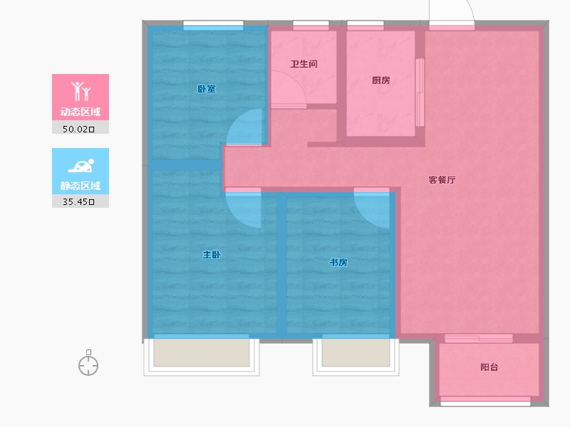 山东省-泰安市-特钢西区-76.01-户型库-动静分区