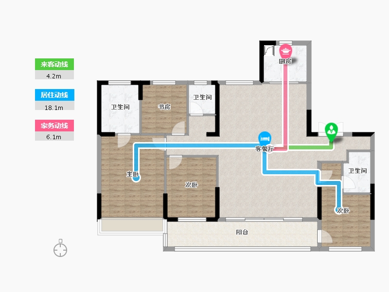 山东省-济南市-雲峰原著-60.00-户型库-动静线