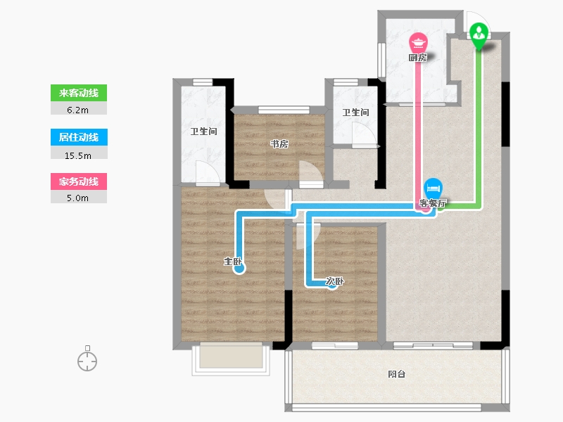 湖南省-衡阳市-广平盛世-103.00-户型库-动静线