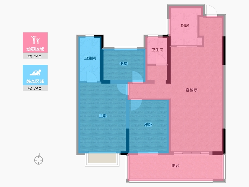 湖南省-衡阳市-广平盛世-103.00-户型库-动静分区