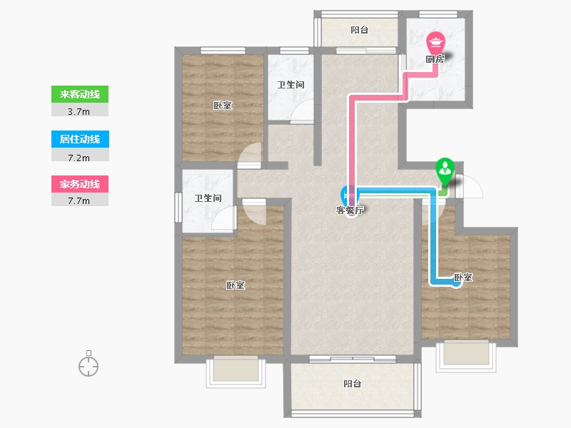 山东省-临沂市-鲁邦华府-99.35-户型库-动静线