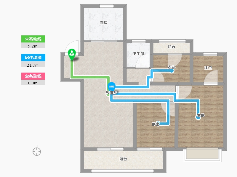 浙江省-湖州市-织里吾悦广场-94.40-户型库-动静线