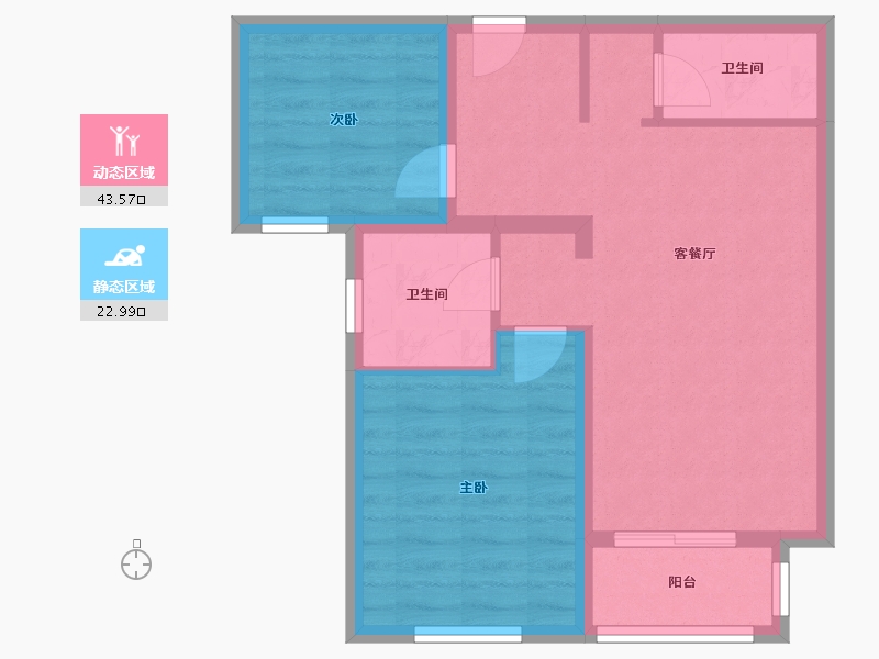 北京-北京市-东惠家园-59.00-户型库-动静分区