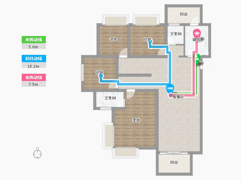 广西壮族自治区-南宁市-光明城市四期-113.35-户型库-动静线