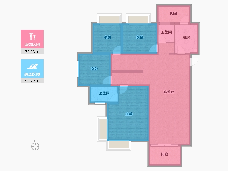 广西壮族自治区-南宁市-光明城市四期-113.35-户型库-动静分区