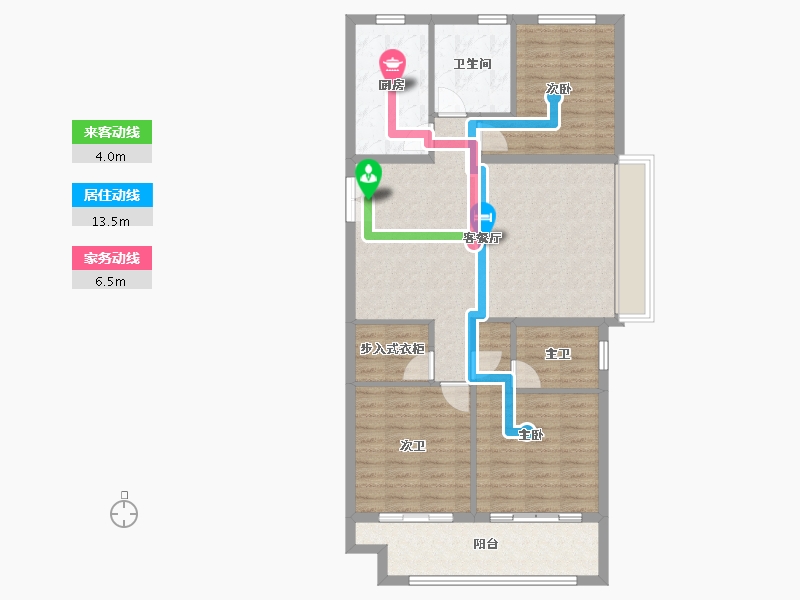 浙江省-湖州市-太湖健康城翠堤湾-100.80-户型库-动静线