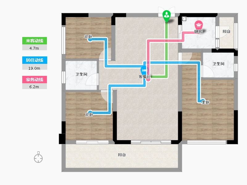 四川省-成都市-交投星月湖畔-94.05-户型库-动静线