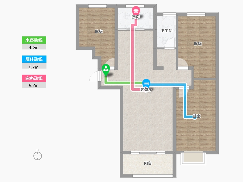 山东省-临沂市-鲁邦华府-94.23-户型库-动静线