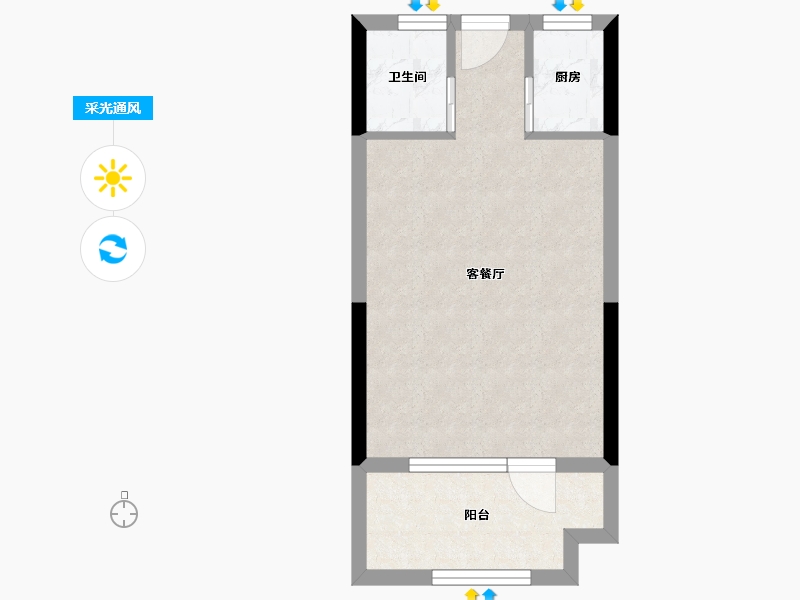 湖北省-黄冈市-润嘉·阳光城-32.75-户型库-采光通风