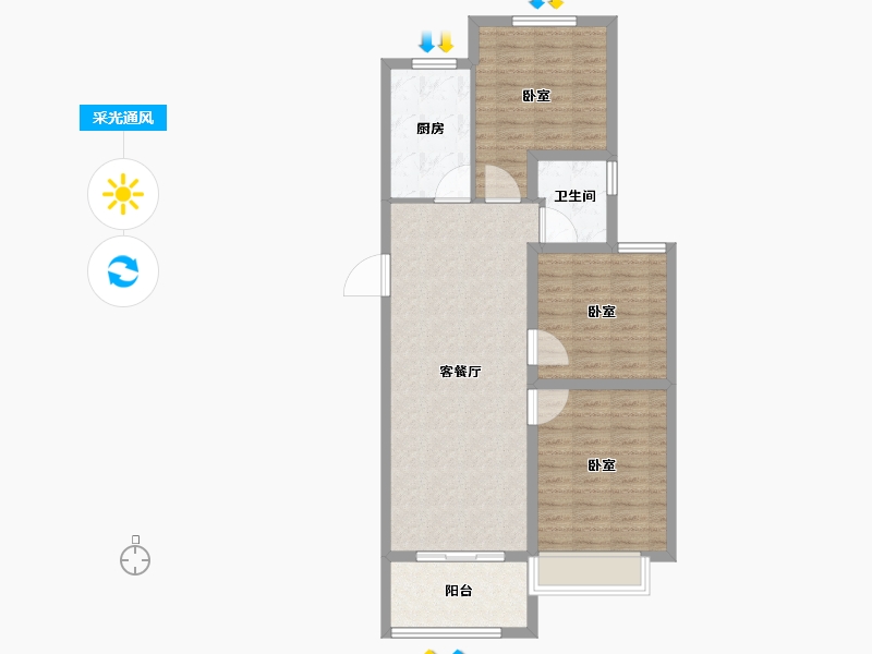 河南省-漯河市-​城投昌建锦绣城-81.60-户型库-采光通风