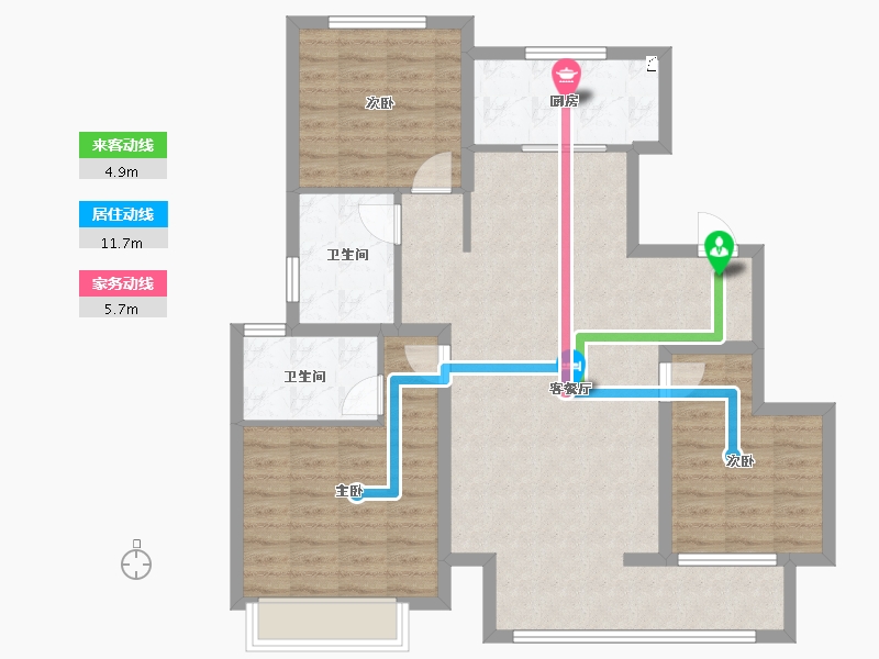 山东省-淄博市-新城悦隽江山-98.23-户型库-动静线