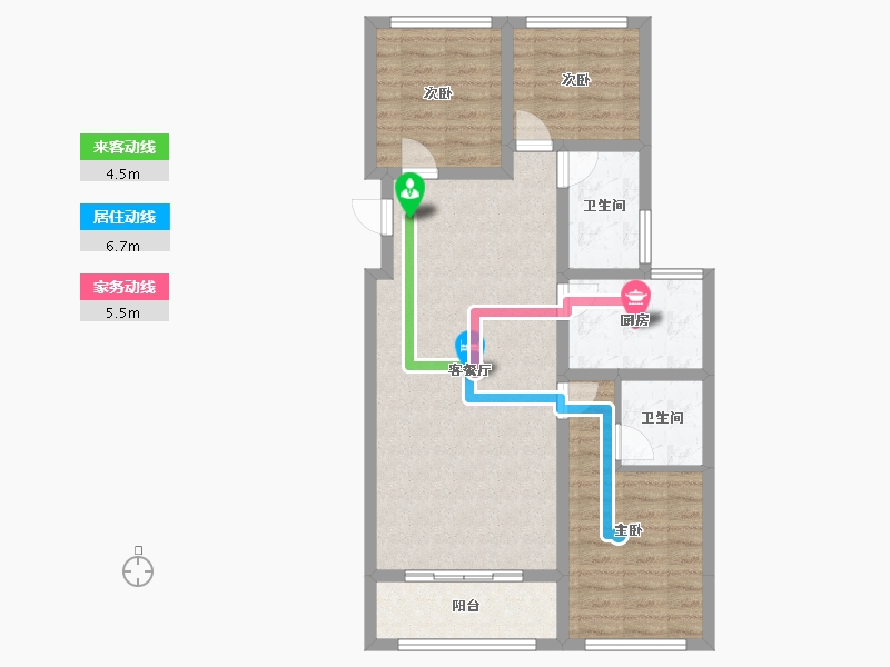 河北省-石家庄市-诚园-81.81-户型库-动静线