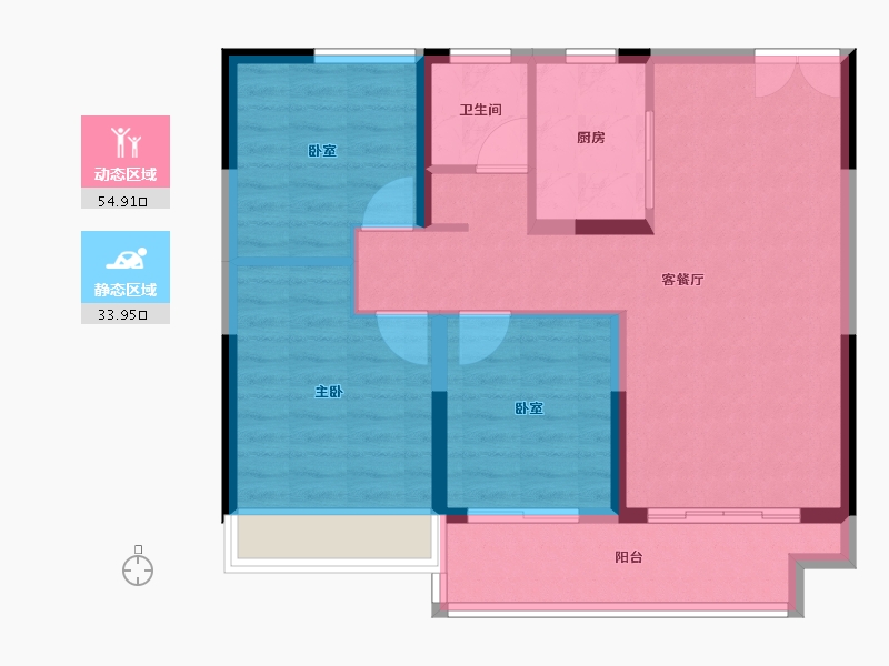 河南省-漯河市-鲁明颐和府-80.00-户型库-动静分区