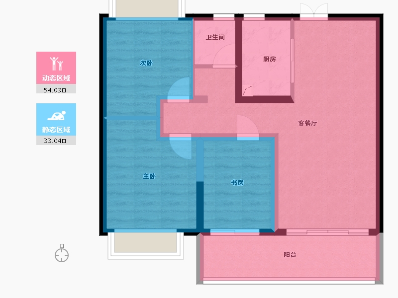 河北省-石家庄市-东胜紫御康城-77.65-户型库-动静分区