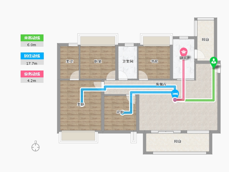 贵州省-黔南布依族苗族自治州-清鸥教育天地-106.25-户型库-动静线