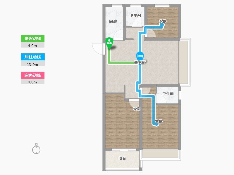 河南省-漯河市-​汇丰金江学府-86.40-户型库-动静线