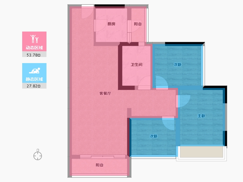 贵州省-遵义市-习水希望城-71.51-户型库-动静分区