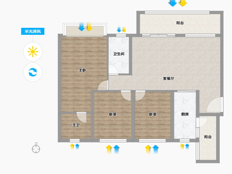 贵州省-黔南布依族苗族自治州-清鸥教育天地-107.93-户型库-采光通风