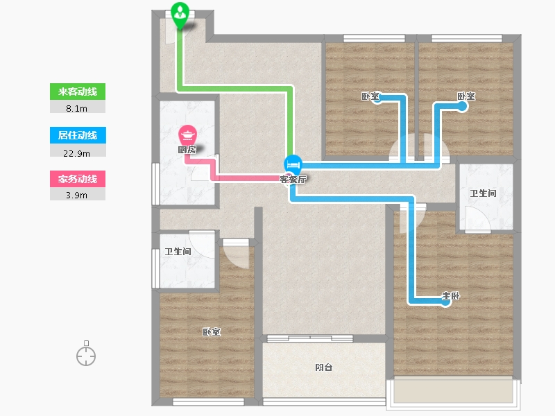 河南省-漯河市-融创城市之光-113.60-户型库-动静线