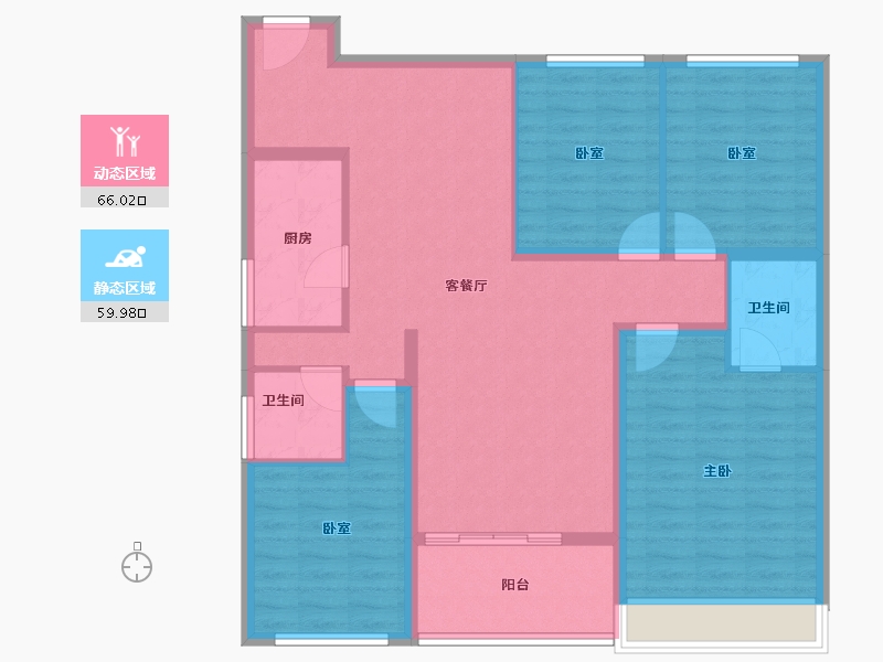 河南省-漯河市-融创城市之光-113.60-户型库-动静分区