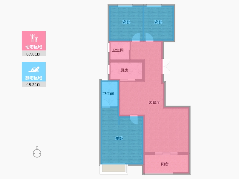 河南省-安阳市-林州建业尊府-100.00-户型库-动静分区