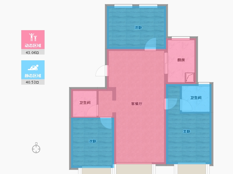 河北省-保定市-爱情城-73.85-户型库-动静分区