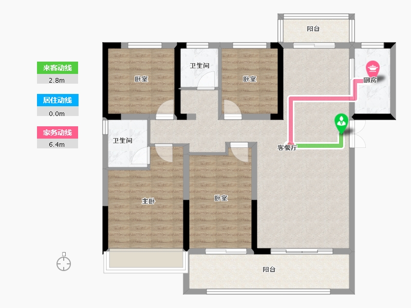 河南省-漯河市-鲁明颐和府-110.84-户型库-动静线