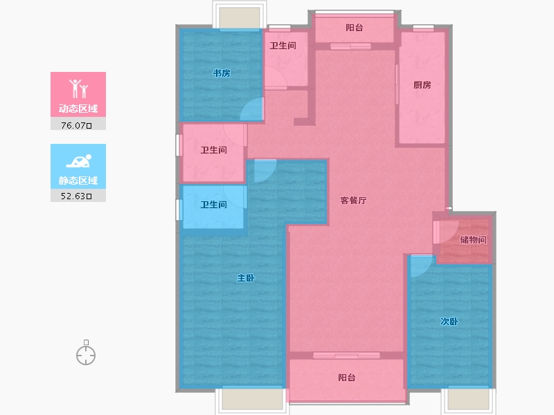 安徽省-池州市-香樟里那水岸-116.12-户型库-动静分区