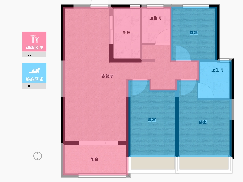 河南省-漯河市-​城投昌建锦绣城-81.60-户型库-动静分区