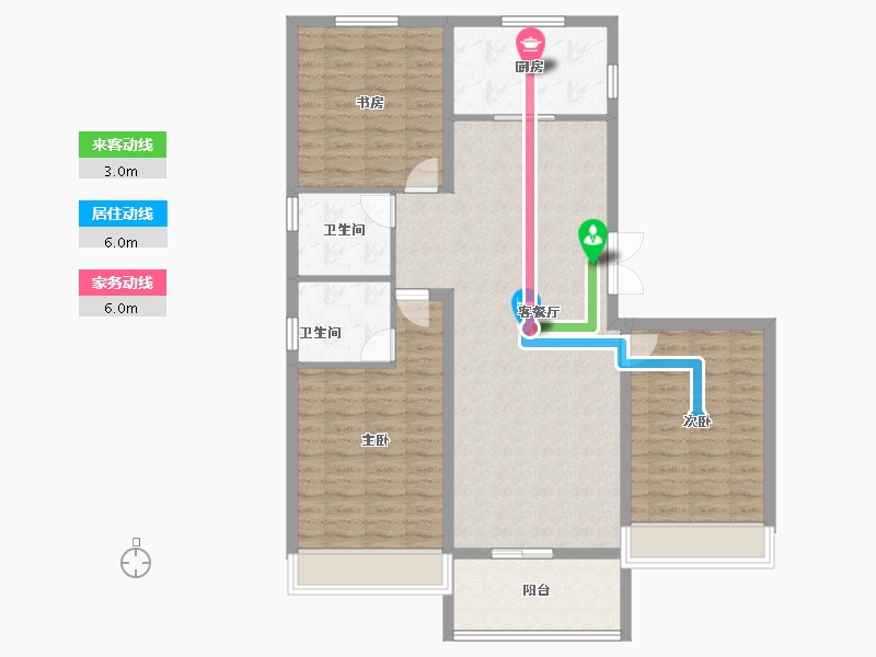 河南省-安阳市-国宾府-108.70-户型库-动静线