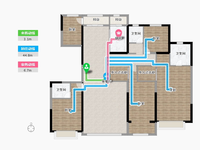 河北省-衡水市-铂悦府-196.62-户型库-动静线