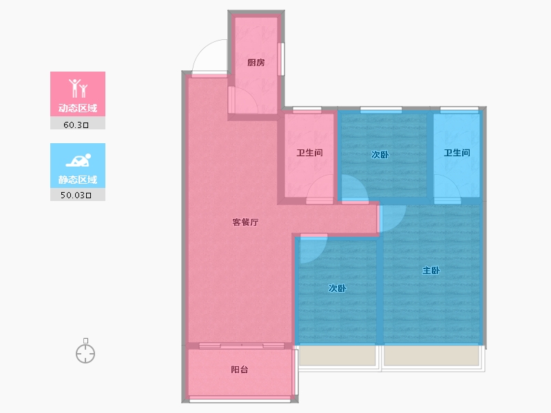 河南省-漯河市-​汇丰金江学府-98.40-户型库-动静分区