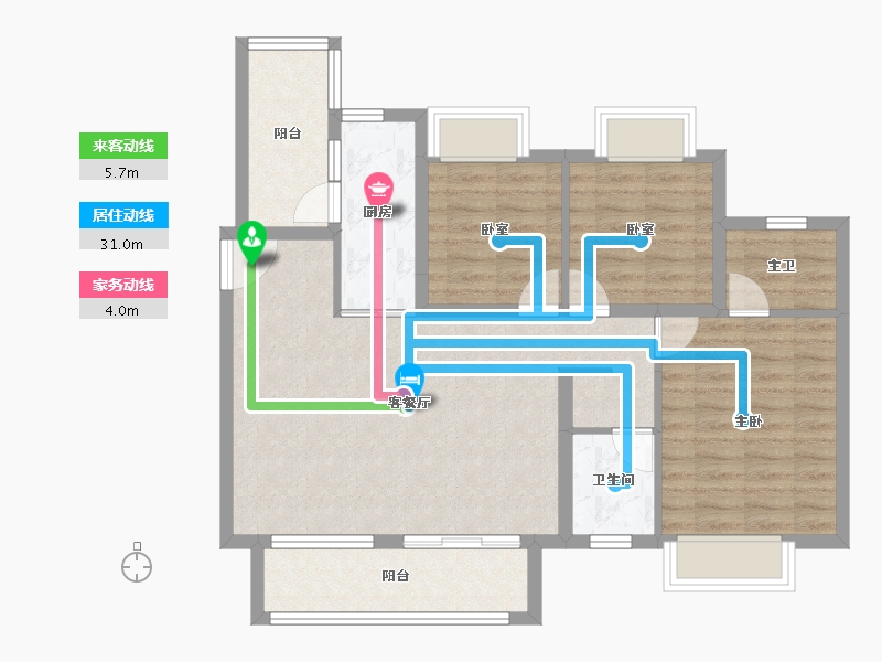 贵州省-黔南布依族苗族自治州-清鸥教育天地-89.01-户型库-动静线