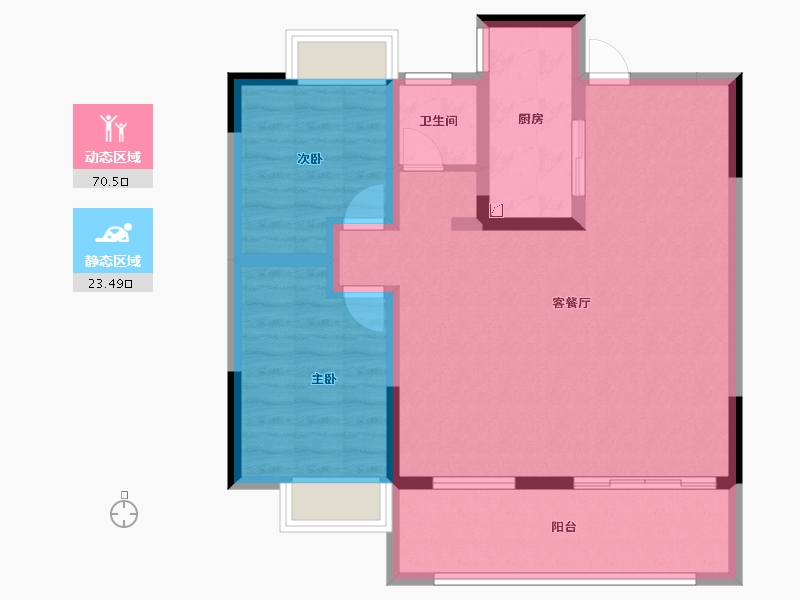 安徽省-安庆市-国建悦美城-84.19-户型库-动静分区