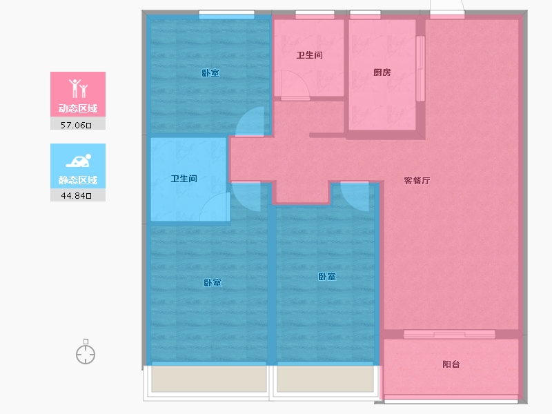 河南省-漯河市-​城投昌建锦绣城-91.69-户型库-动静分区