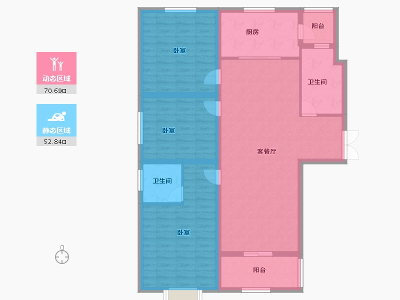 河南省-安阳市-王城相府-111.50-户型库-动静分区