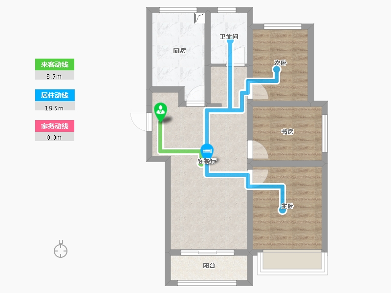 河北省-石家庄市-中国铁建益书苑-65.48-户型库-动静线