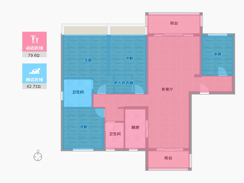 浙江省-台州市-天玺华府-160.83-户型库-动静分区