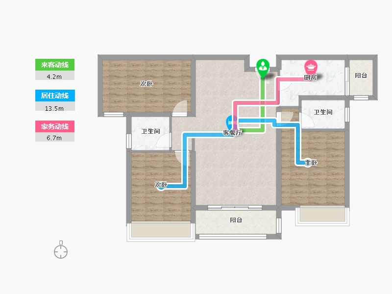 河南省-南阳市-锦绣前程-97.54-户型库-动静线