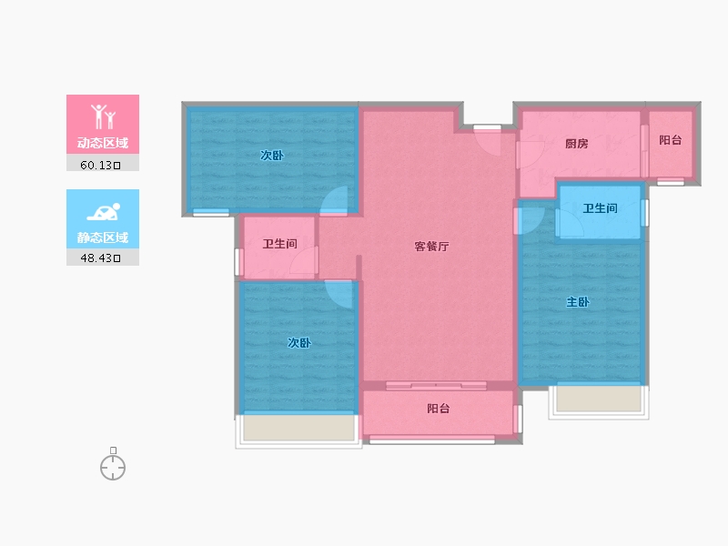 河南省-南阳市-锦绣前程-97.54-户型库-动静分区