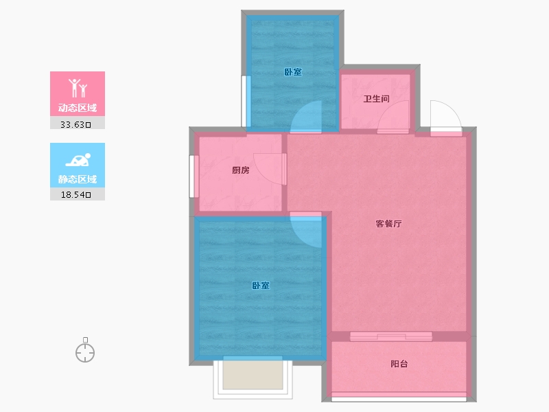 甘肃省-天水市-方大·皇城名府-46.22-户型库-动静分区