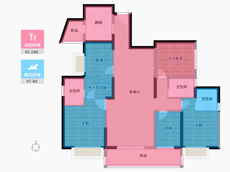 广西壮族自治区-百色市-德能盛世靖城-113.59-户型库-动静分区