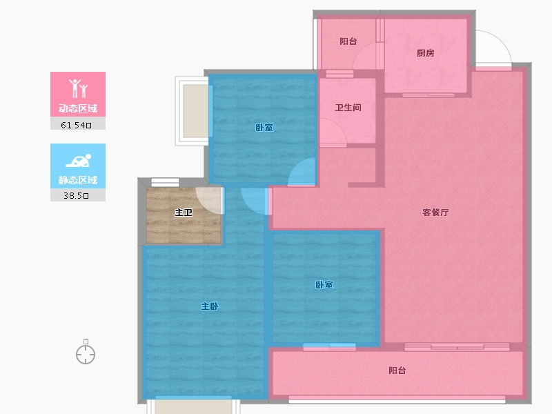 贵州省-黔南布依族苗族自治州-清鸥教育天地-93.51-户型库-动静分区