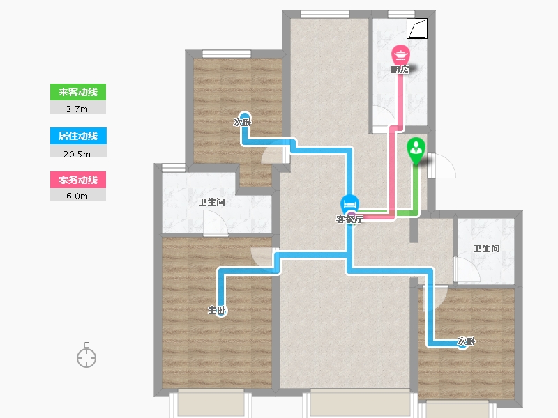 河北省-保定市-爱情城-96.64-户型库-动静线