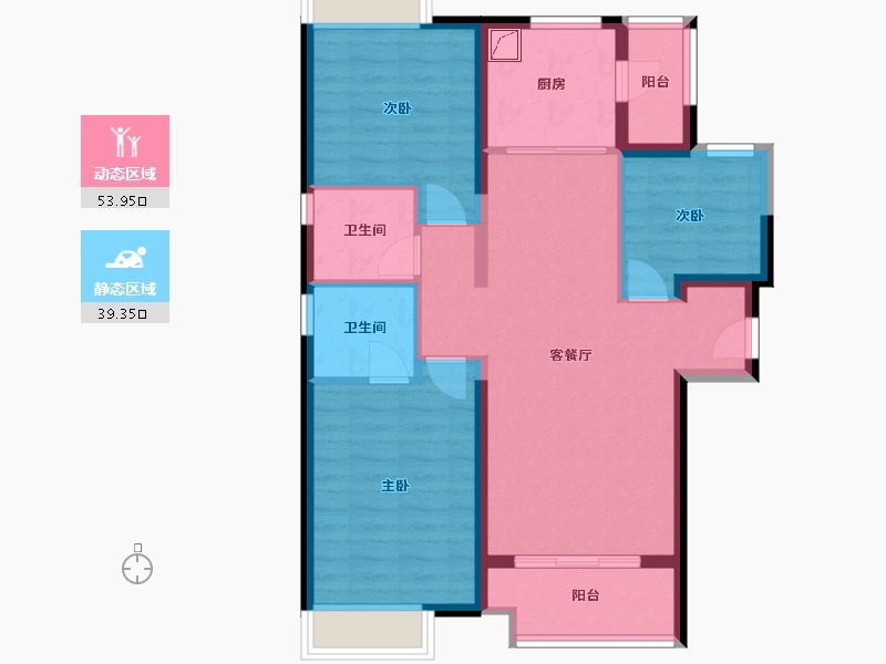 广西壮族自治区-柳州市-万象府-88.00-户型库-动静分区