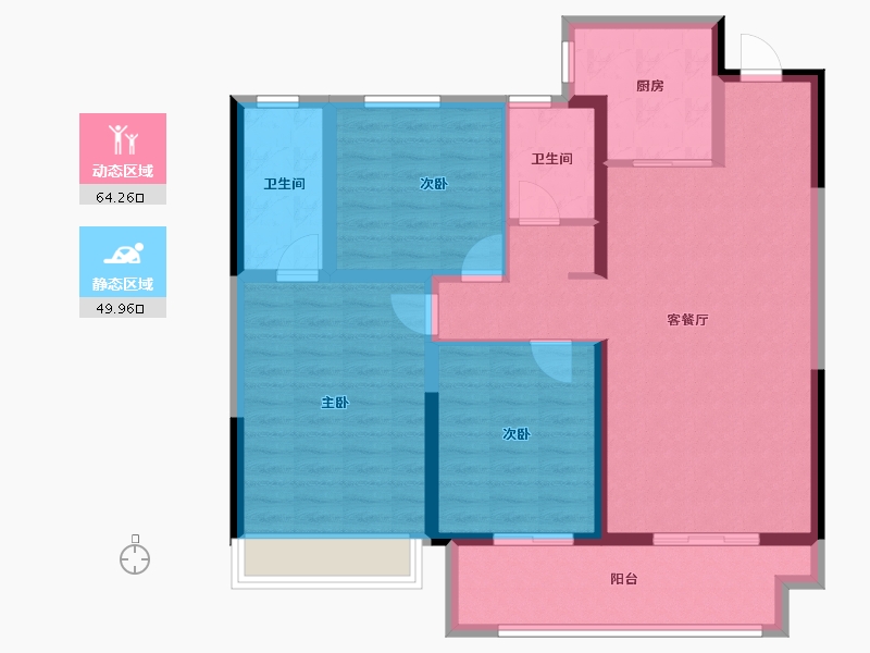 河南省-安阳市-同信景悦-102.40-户型库-动静分区