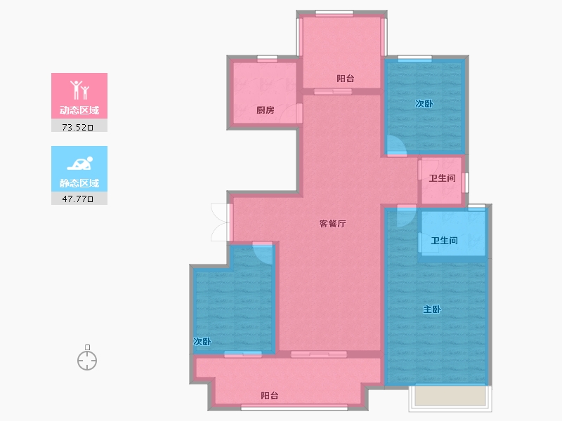 河南省-安阳市-林州建业尊府-108.00-户型库-动静分区