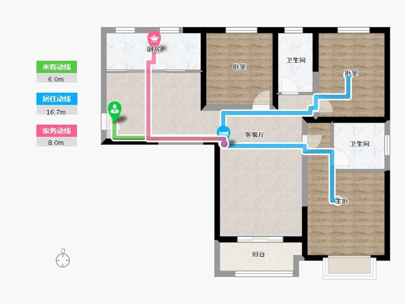 陕西省-渭南市-富士来-99.08-户型库-动静线